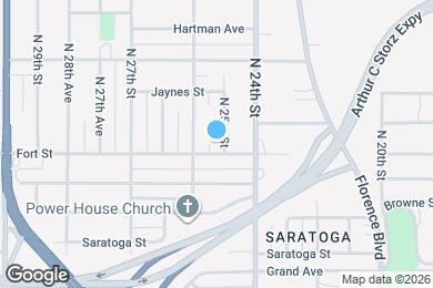 Map image of the property - 5306 N 25th St