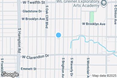 Map image of the property - North Oak Cliff home 2 miles from Bishop A...