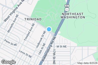 Map image of the property - 1280 16th St NE