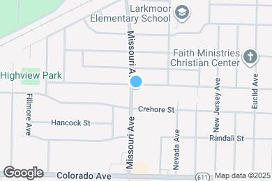 Map image of the property - 1401 Missouri Ave