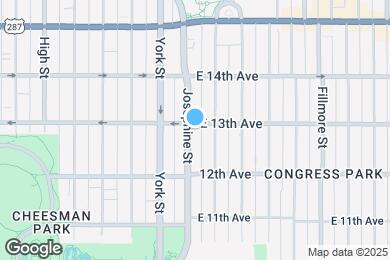 Map image of the property - 2400 E 13th Ave