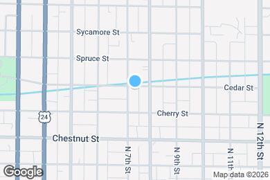 Map image of the property - 706 Cedar St