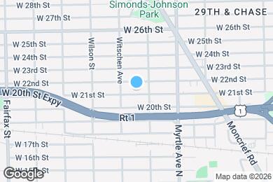 Map image of the property - 1431 W 21st St