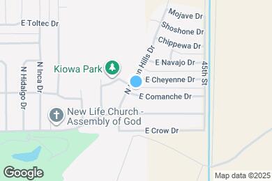 Map image of the property - 4207 E Comanche Dr