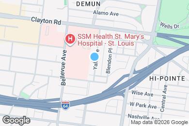 Map image of the property - 1101 Yale Ave