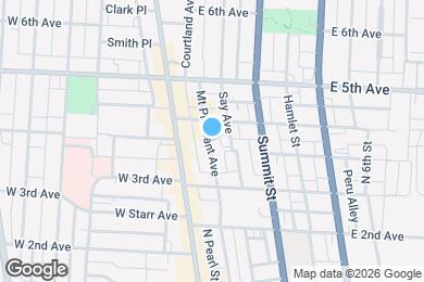 Map image of the property - 1116 Mount Pleasant Ave