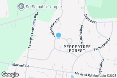 Map image of the property - 4104 Pepperwood Dr