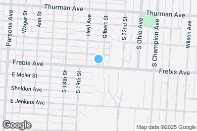 Map image of the property - 728 Frebis Ave