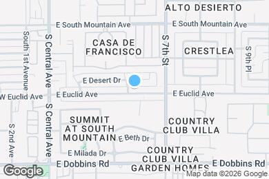 Map image of the property - 508 E Euclid Ave
