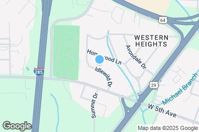 Map image of the property - 401 Idlewild Dr