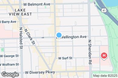 Map image of the property - 545 W Wellington Ave