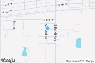 Map image of the property - 1301 E 6th St