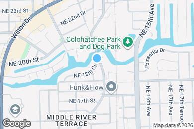 Map image of the property - 1118 NE 18th Ct