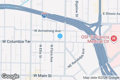 Map image of the property - 413 W Columbia Ter