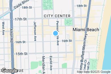 Map image of the property - 1614 Pennsylvania Ave