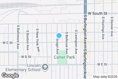 Map image of the property - 417 S Chicago Ave