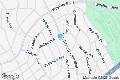 Map image of the property - 1307 S Beverly Glen Blvd