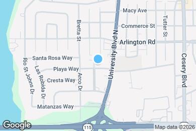 Map image of the property - 1103 Caliente Dr