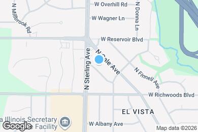 Map image of the property - 3502 N El Vista Ave