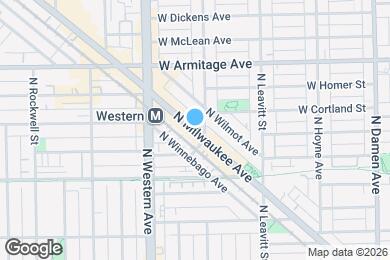 Map image of the property - 1877 N Milwaukee Ave