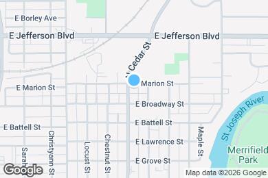 Map image of the property - 1018 N Cedar St