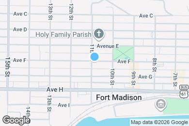 Map image of the property - 602 11th St
