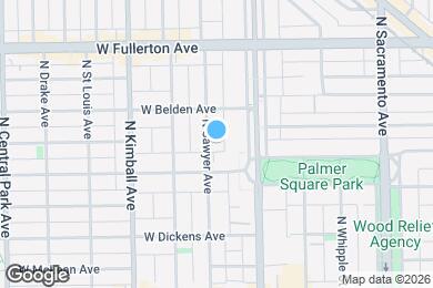 Map image of the property - 2223 N Sawyer Ave