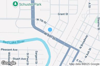 Map image of the property - 502 W 6th St