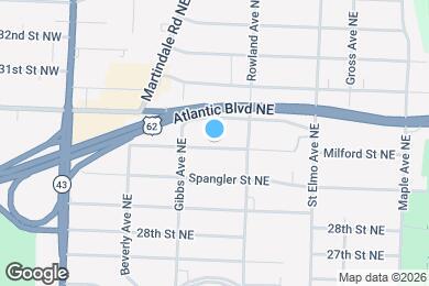 Map image of the property - 1133 Milford St NE