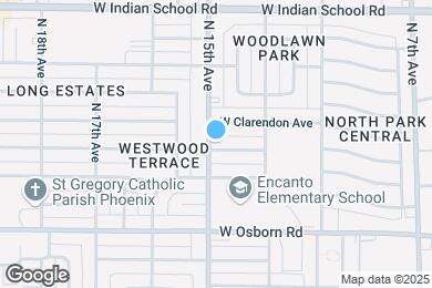 Map image of the property - 3631 N 15th Ave