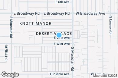Map image of the property - 11509 E Vine Ave