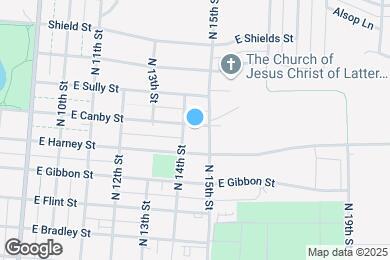 Map image of the property - 1408 Canby St