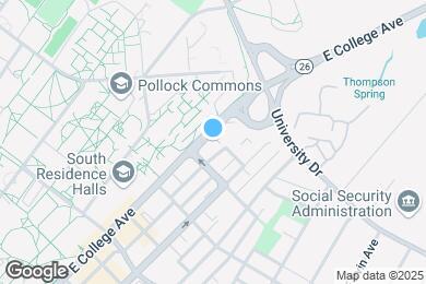 Map image of the property - 616 E College Ave