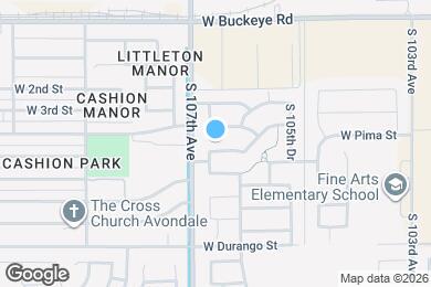 Map image of the property - 10632 W Sonora St