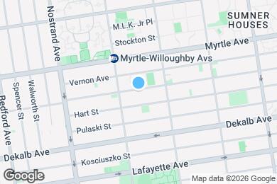 Map image of the property - Spacious 2-Bedroom Apartment in the Heart of Bedford-Stuyvesant