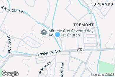Map image of the property - 114 S Rock Glen Rd