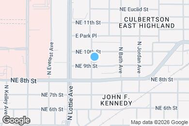 Map image of the property - 1409 NE 9th St