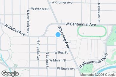 Map image of the property - 927 W Bethel Ave
