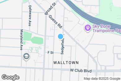 Map image of the property - 1407 Sedgefield St