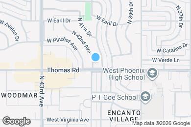 Map image of the property - 2909 N 42nd Ave