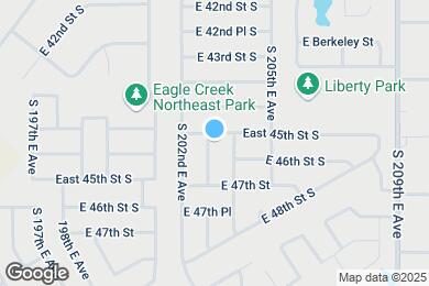 Map image of the property - 4543 S 203rd E Ave