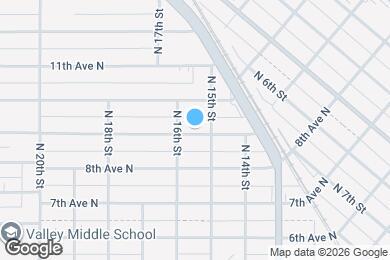 Map image of the property - 1512 9th Ave N