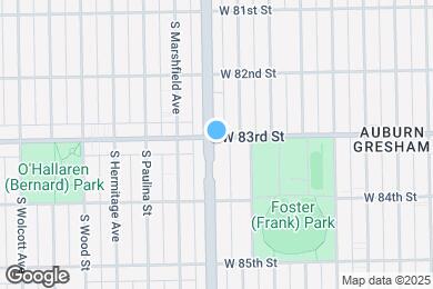 Map image of the property - 8305 S Ashland Ave