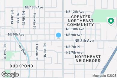 Map image of the property - 812 NE 8th Ave