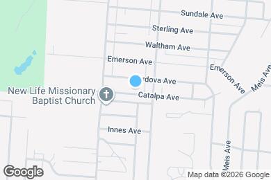 Map image of the property - 1924 Catalpa Ave