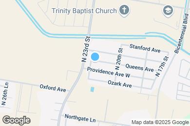 Map image of the property - 2117 Queens Ave