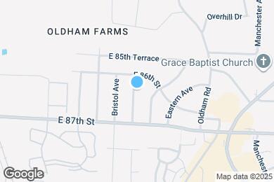Map image of the property - 8607 Corrington Ave