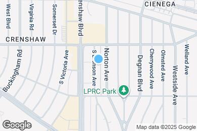 Map image of the property - 3814 S. Bronson Ave
