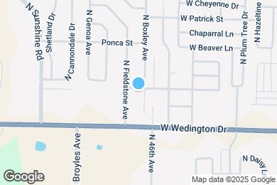 Map image of the property - 4651 W Franciscan Trail