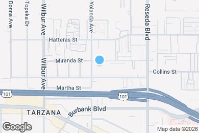 Map image of the property - 5720-5730 Yolanda Ave